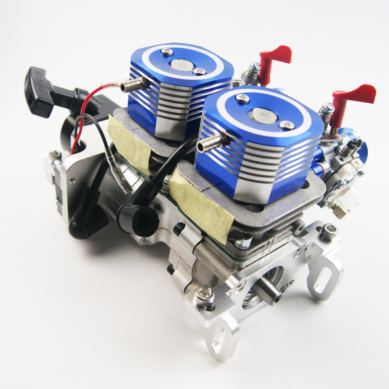 CN ) QJ 58cc Twin-cylinder Gas Engine for Rc Boat Toy Parts