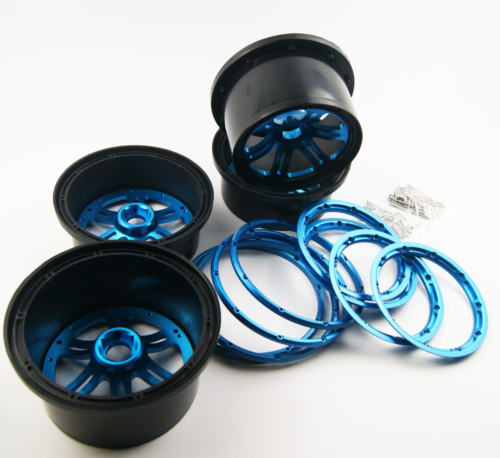 (CN,US) Blue HPI Baja 5b Five Spoke Strengthen Cooperation Alloy Wheel
