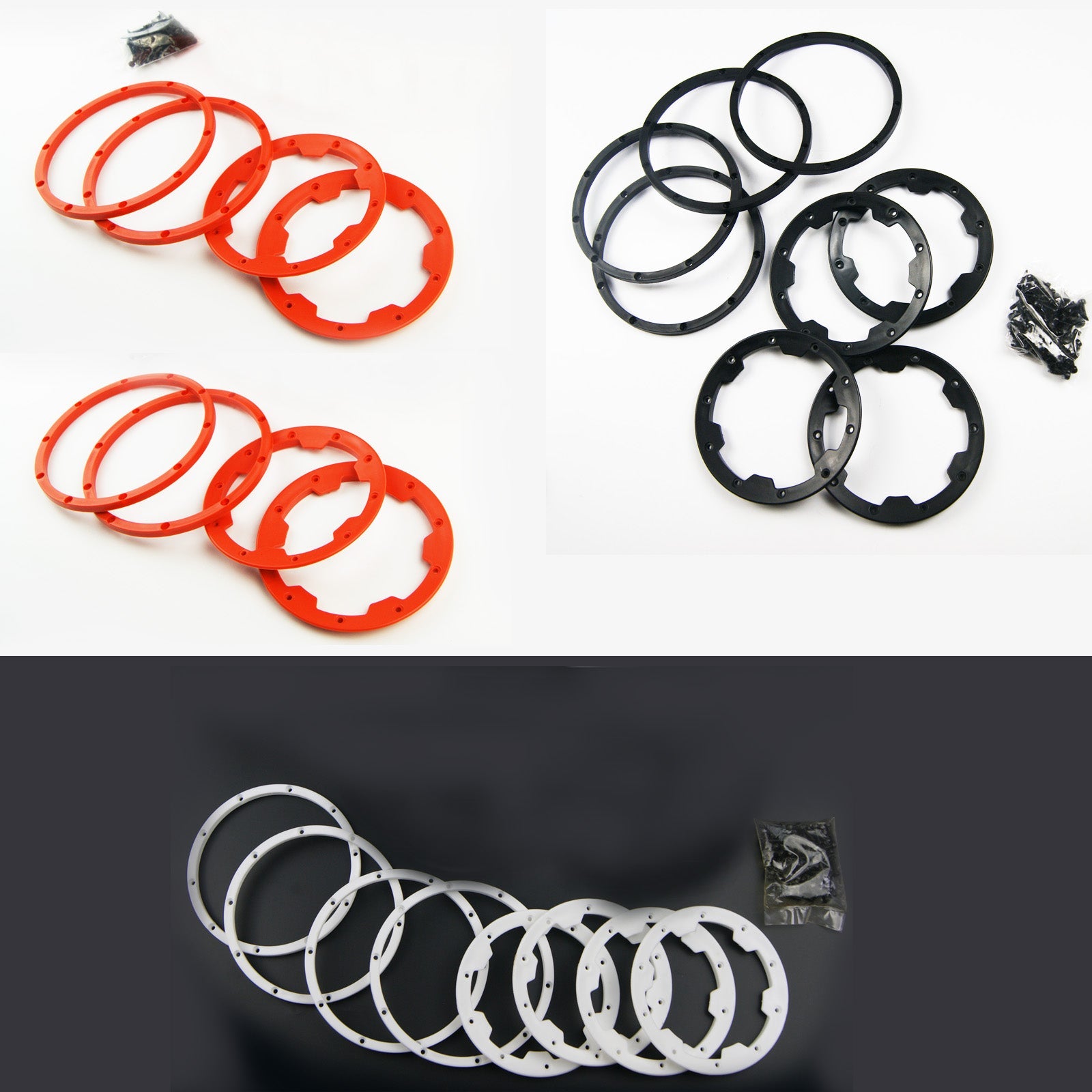 (CN,US) 8 pcs wheel rim bead lock ring set fit HPI Rovan Baja 5B SS King Motor
