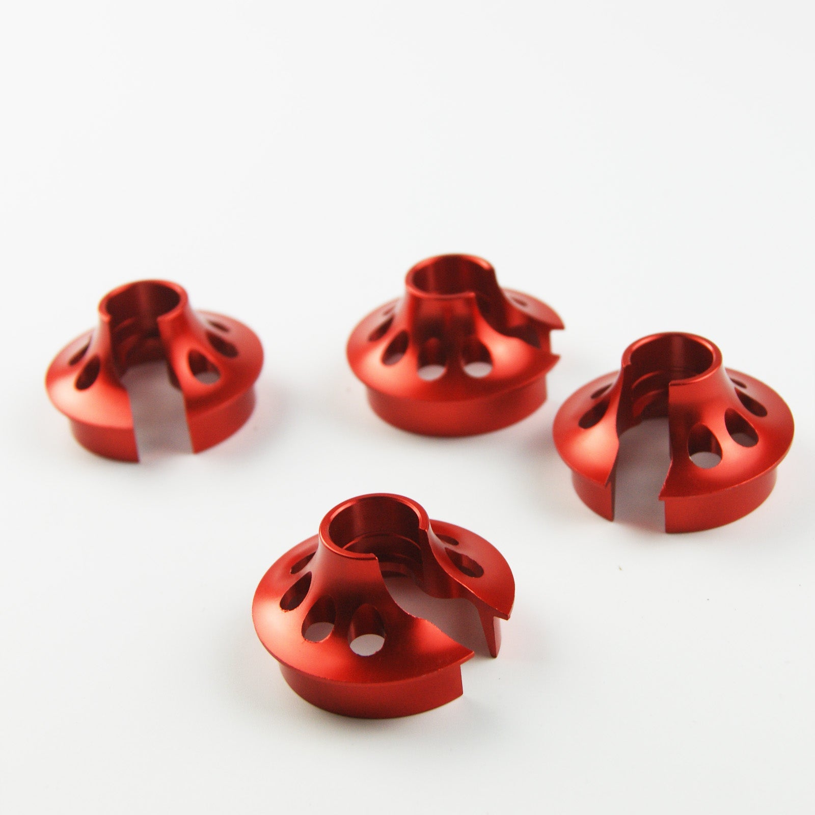 ( CN ) Red Shock cap spring lower perch fits Losi 5ive T 5T Rovan LT