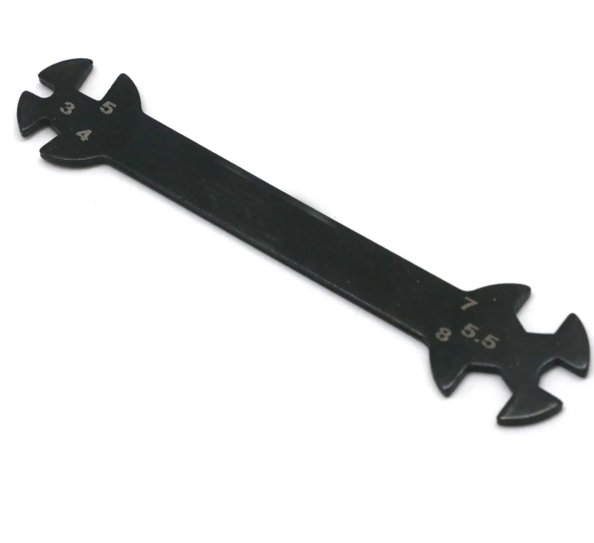 6 in 1 RC Hudy Special Tool Wrench 3/4/5/5.5/7/8MM for Turnbuckles & Nuts Rc Drone Car Boat