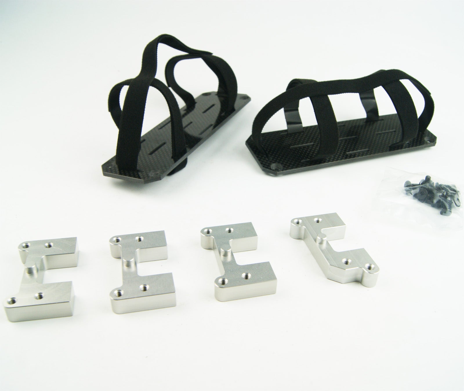 ( CN,US ) Carbon Fiber Battery Tray Straps Mount Brace Fit Losi Desert Buggy XL DBXL E 2.0
