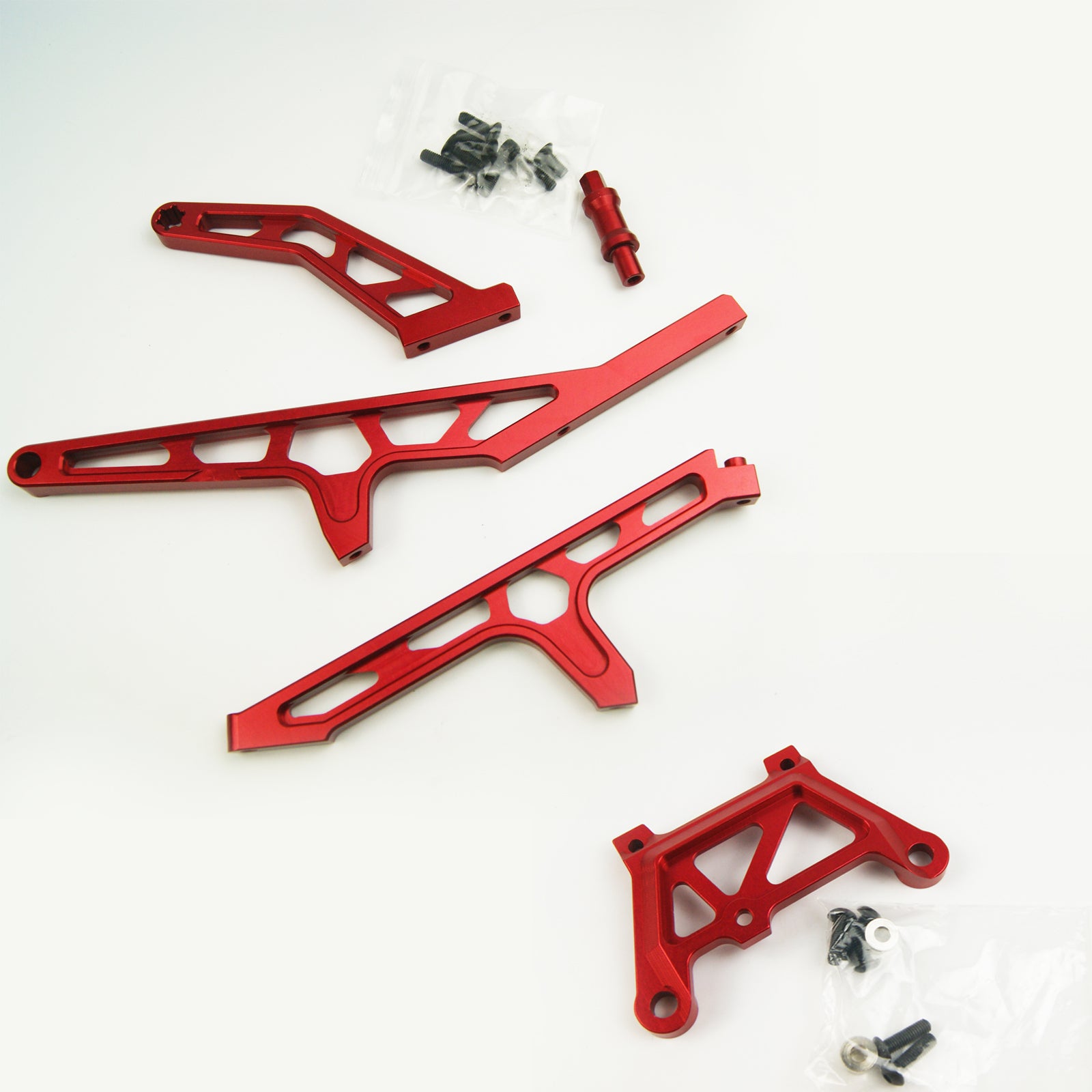 ( CN ) 7075 Aluminum Alloy Front Top Front Rear Chassis Plate For 1/5 LOSI Desert Buggy XL DBXL-E 2.0 DBXL