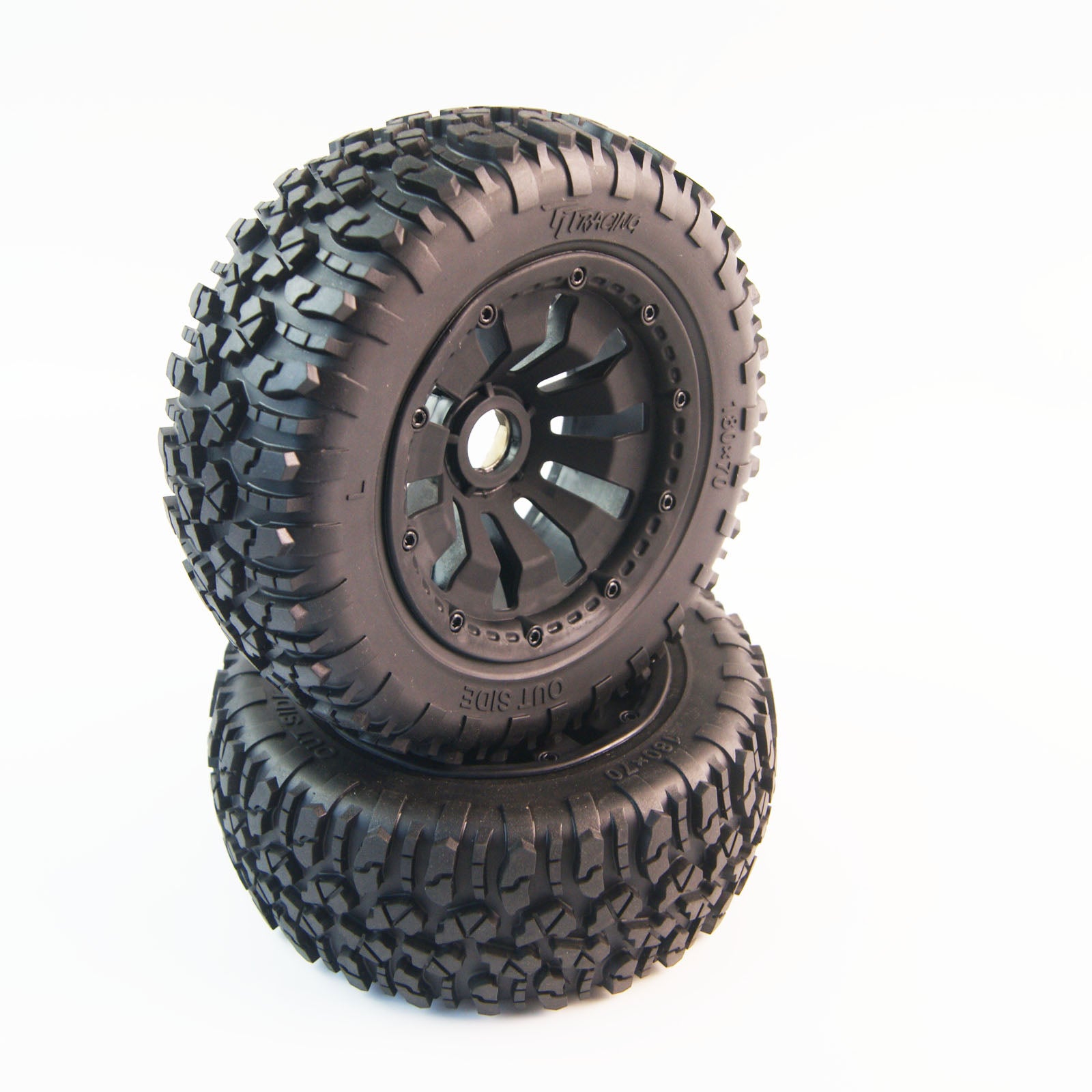 180 x 70 mm Tires Wheels for Losi 5ive T Rovan LT kingmotor x2 DBXL