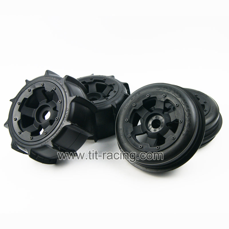 ( CN,US ) Sand tire wheel kit for hpi rovan km baja 5b ss