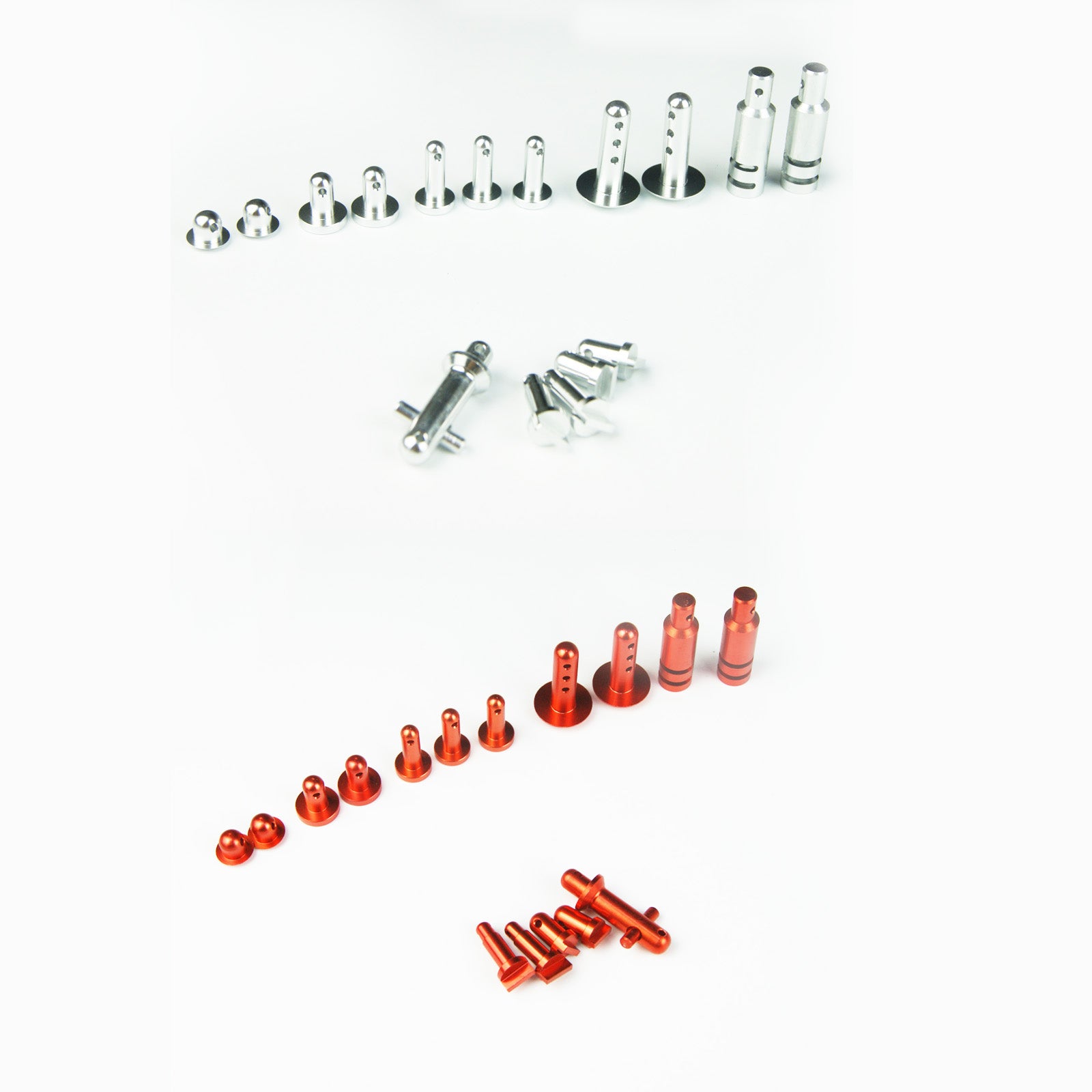 ( CN,US ) Siver Body pin radio box gear cover wing pins for HPI Rovan Kingmotor baja 5b 5t