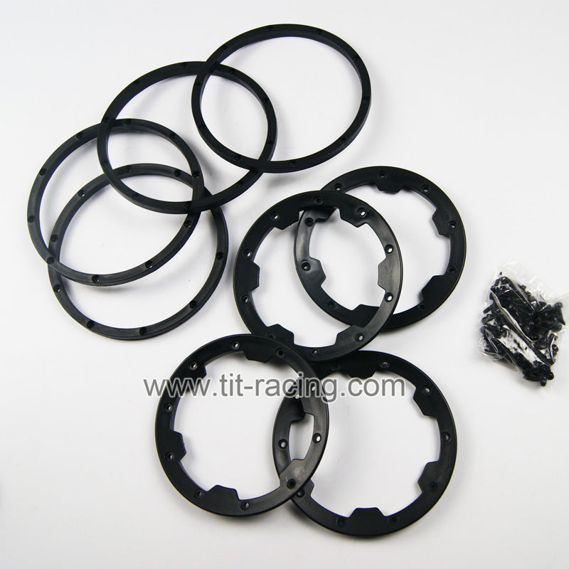 (CN,US) 8 pcs wheel rim bead lock ring set fit HPI Rovan Baja 5B SS King Motor
