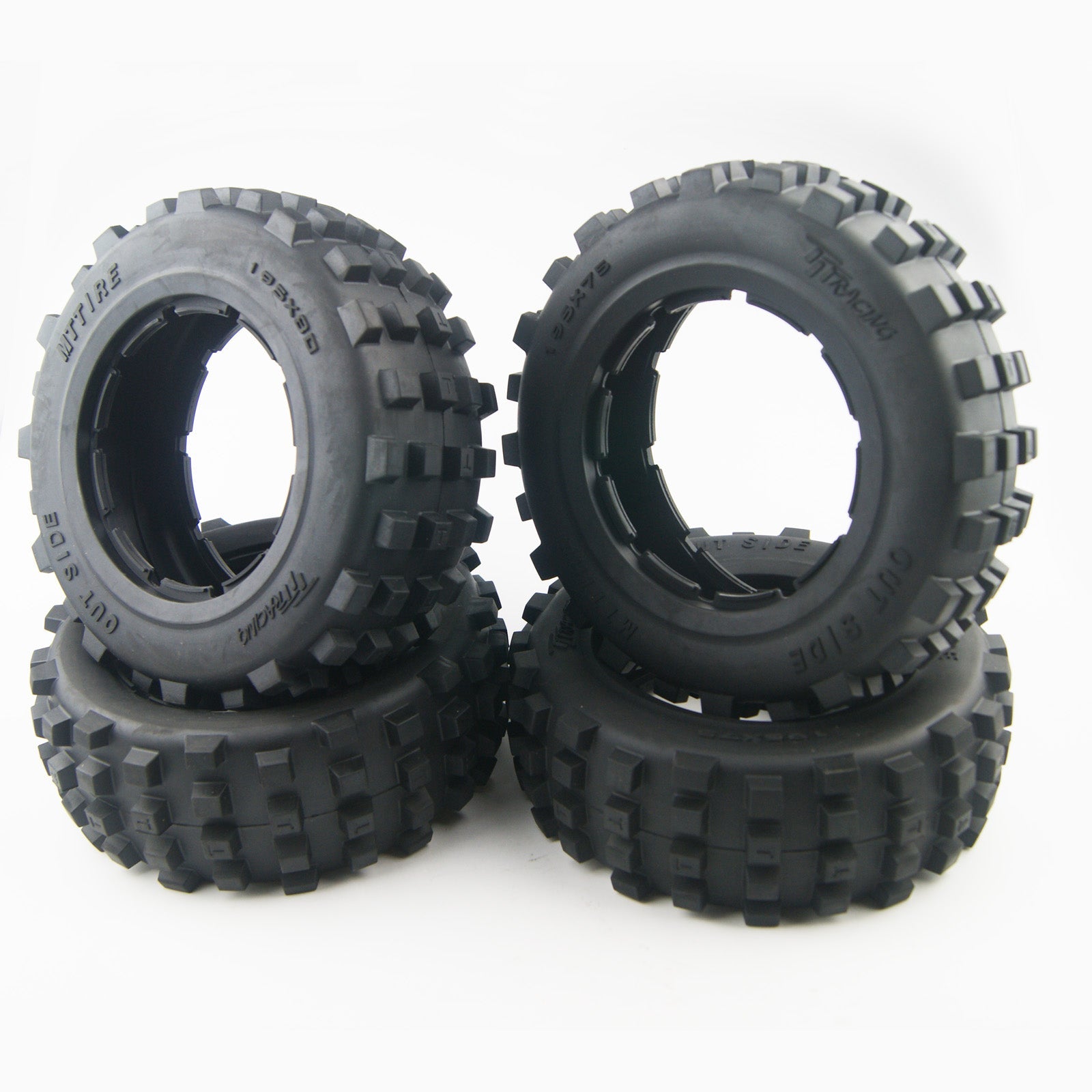 ( CN ) Front Knobby tire for hpi rovan kingmotor baja 5t 195mm x 75mm