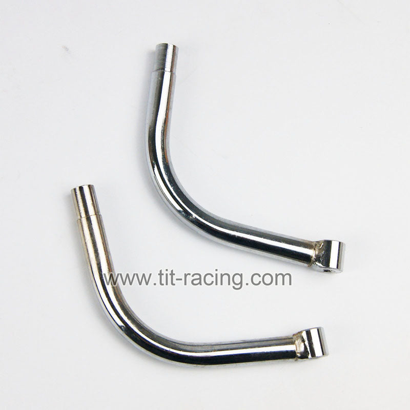 ( CN,US ) Bumper chrome steel lower racing rail fit hpi km rovan baja 5b 5t 5sc