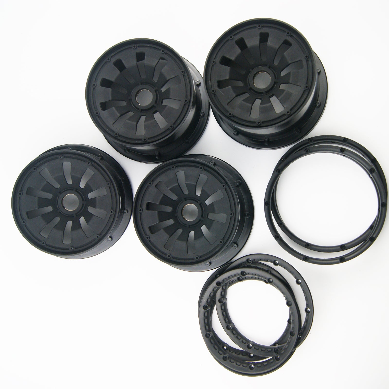 ( CN,US ) 1/5 Wheel Beadlock Rim with metal hex FOR HPI ROVAN KM BAJA 5B SS