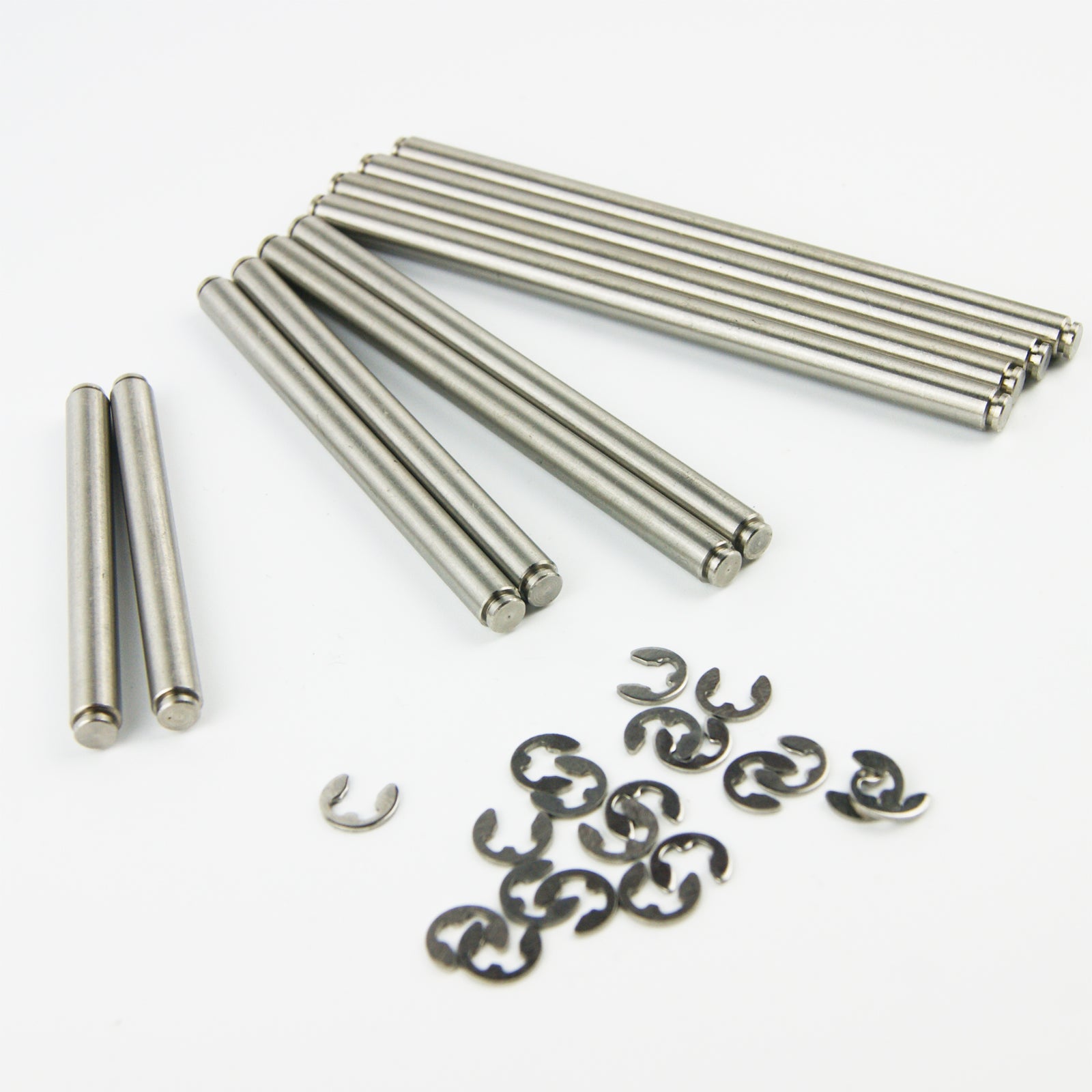 ( CN，US ) 10pcs of hinge pins wish 20x E clips for HPI Baja 5B 5T Rovan King Motor