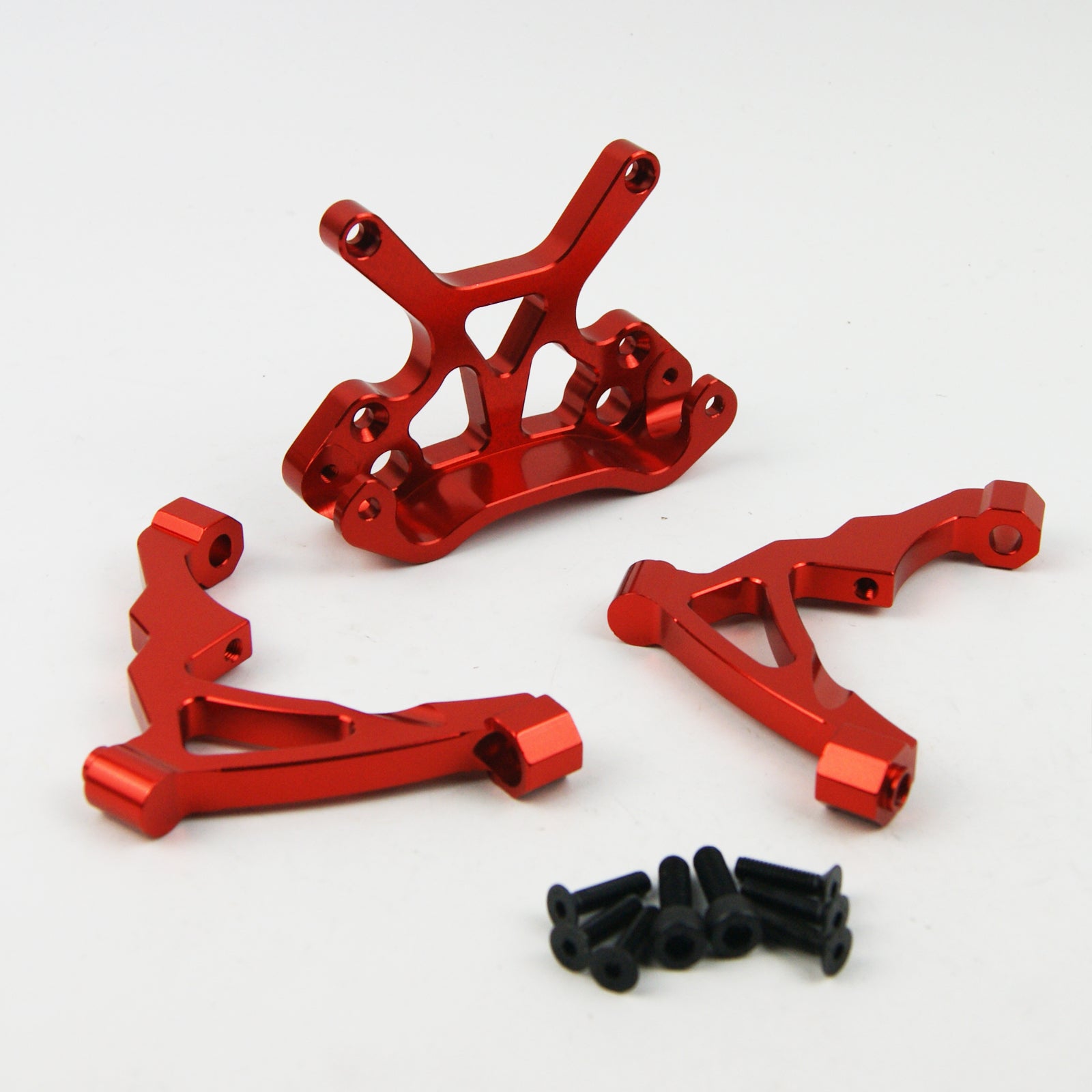 ( CN,US ) CNC alloy front shock tower combo supports fit hpi rovan kingMotor Baja 5B SS