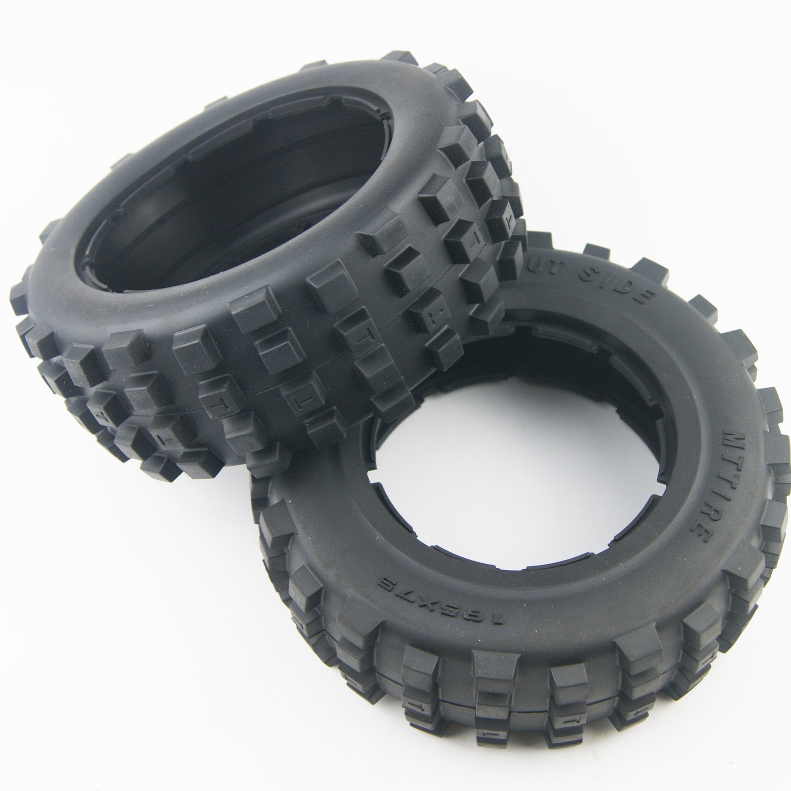 ( CN ) Front Knobby tire for hpi rovan kingmotor baja 5t 195mm x 75mm