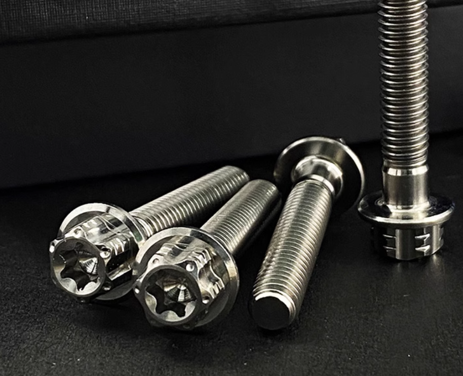 Torx Head with Flange Titanium Bolts  M6
