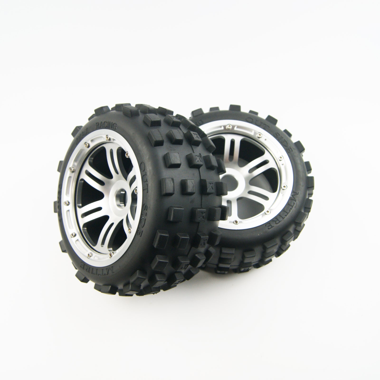 ( CN ) Front Rear Knobby Tyre tire Wheel with Half Alloy Wheel for ...