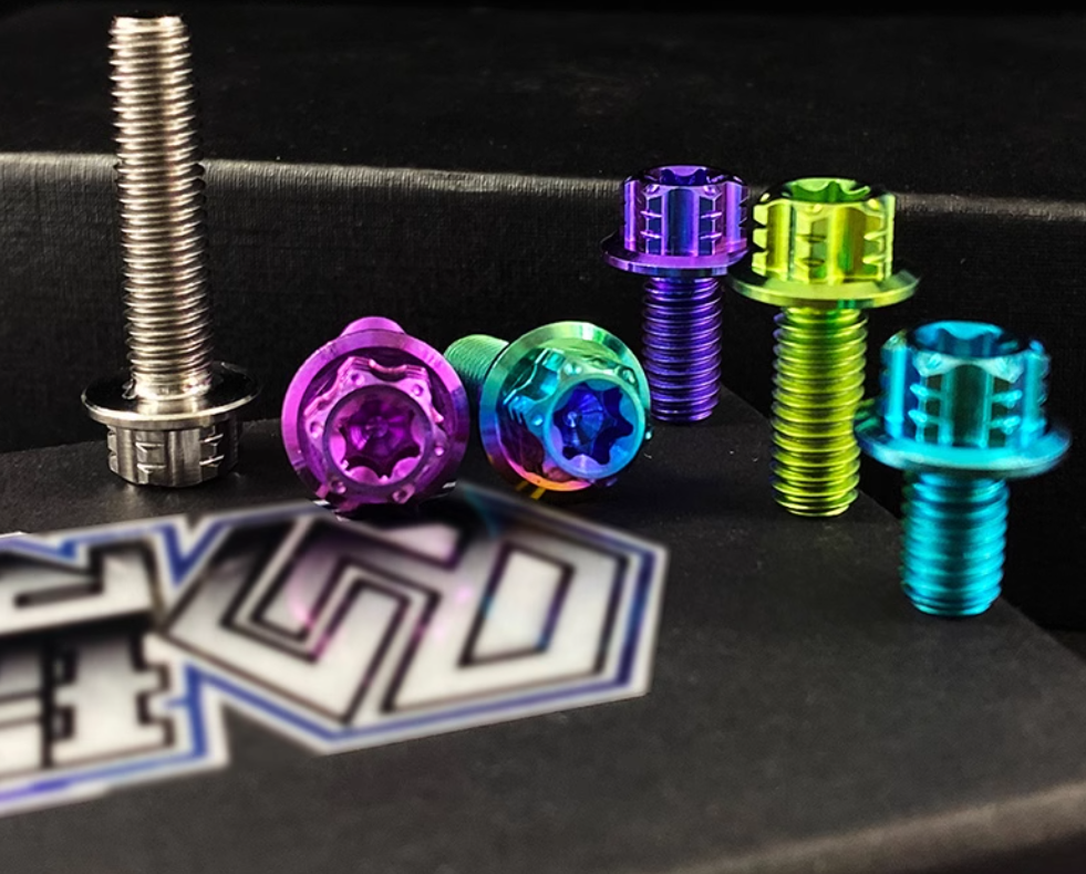 Torx Head with Flange Titanium Bolts  M6