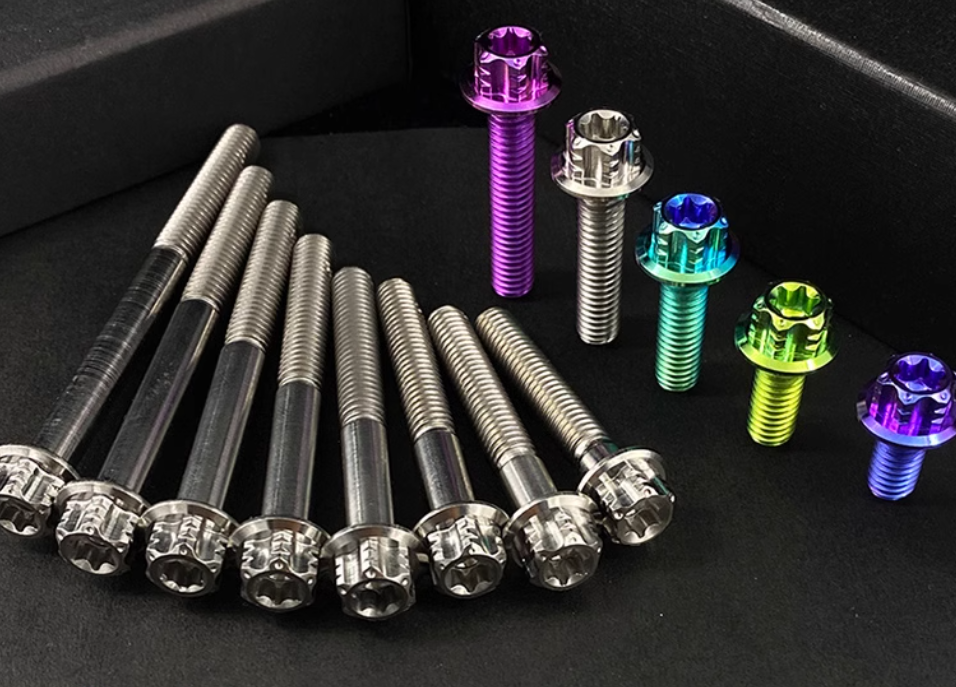 Torx Head with Flange Titanium Bolts  M8