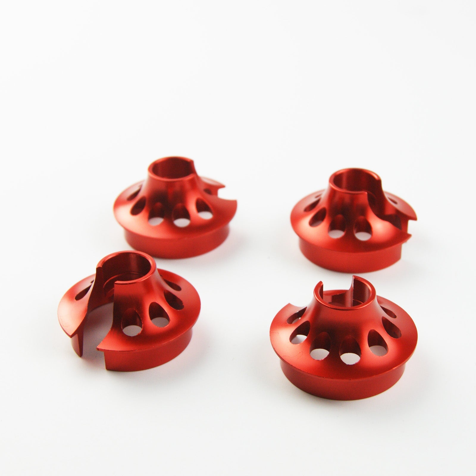 ( CN ) Red Shock cap spring lower perch fits Losi 5ive T 5T Rovan LT