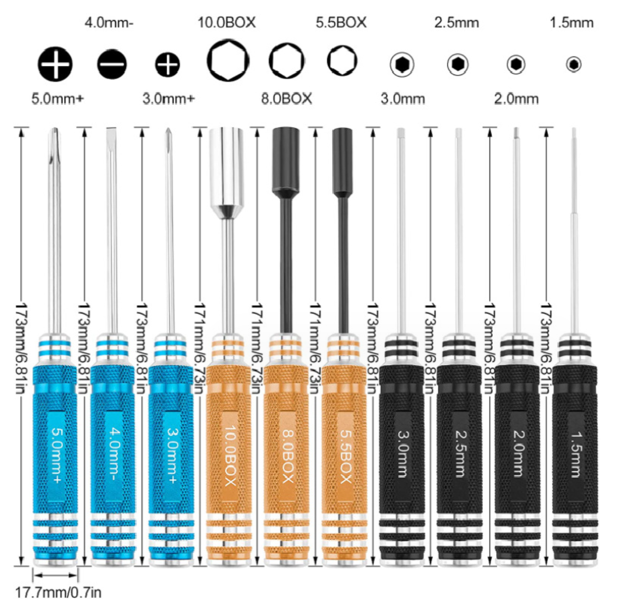 14 in 1 RC Hudy Special Tool Wrench for Turnbuckles Rc Drone Car Boat