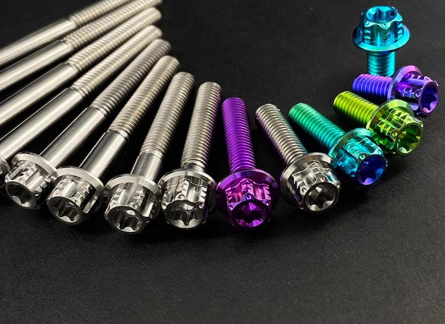 Torx Head with Flange Titanium Bolts  M6