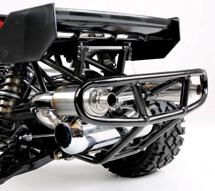 ( CN,US ) Twin steel silence exhaust pipe for hpi rovan kingmotor baja 5b ss 5t 5sc