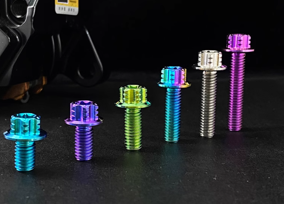 Torx Head with Flange Titanium Bolts  M6