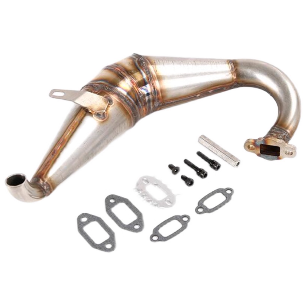 ( CN ) Stainless Steel Exhaust Pipe for Losi 5ive T Rovan LT 30° North DTT 30.5cc 32cc 36cc 45cc Engines