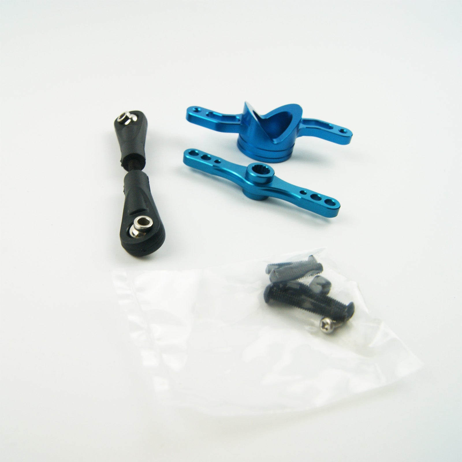 ( CN ) CNC Aluminum Push-Pull Steering Kit Fit LOSI 5IVE-T, Rovan LT SLT & KM X2