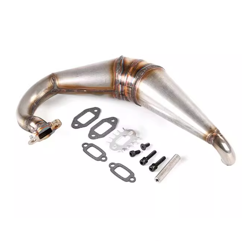 ( CN ) Stainless Steel Exhaust Pipe for Losi 5ive T Rovan LT 30° North DTT 30.5cc 32cc 36cc 45cc Engines