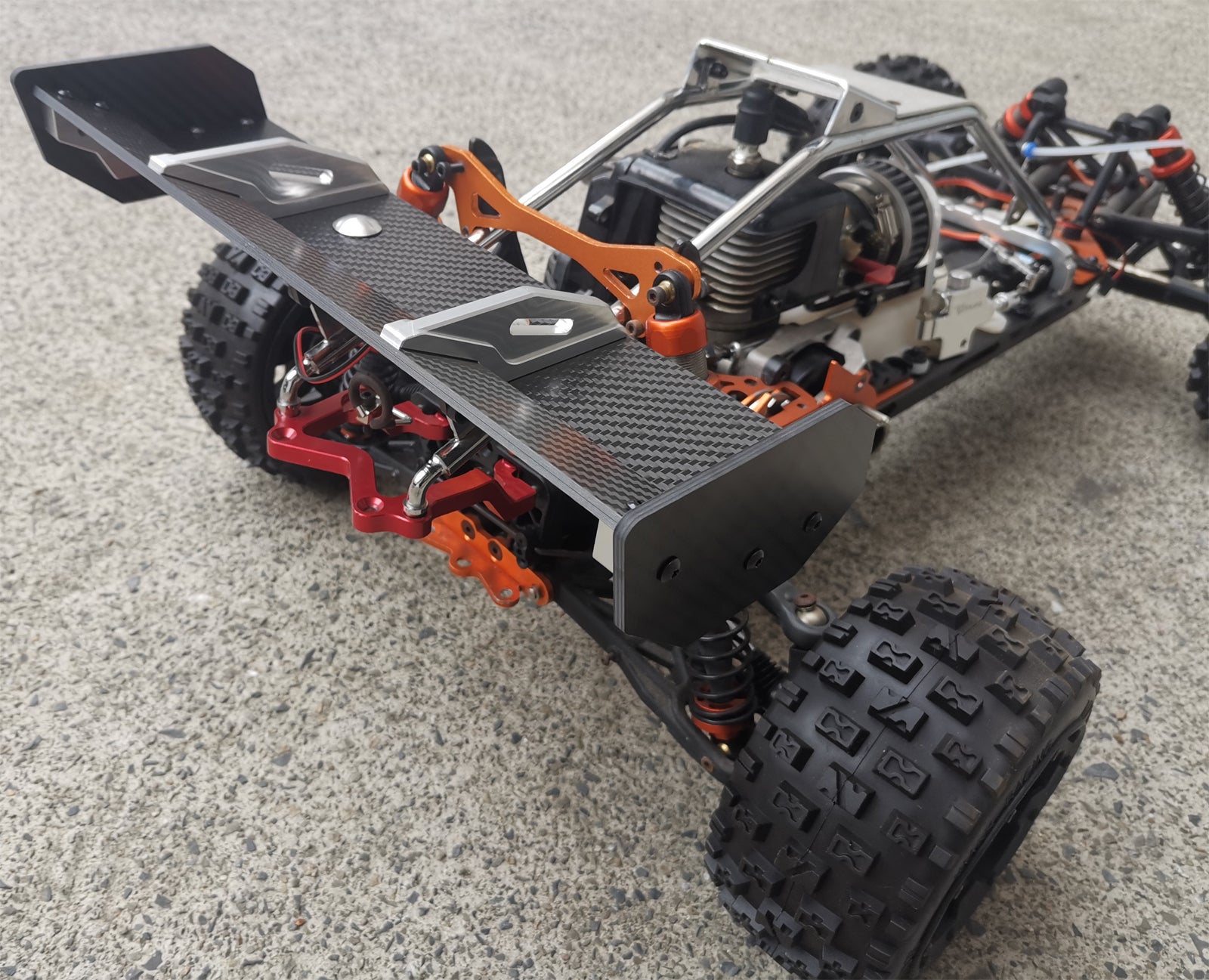 (CN,US) Carbon Fiber Wing for Rovan KM HPI Baja 5B Buggy