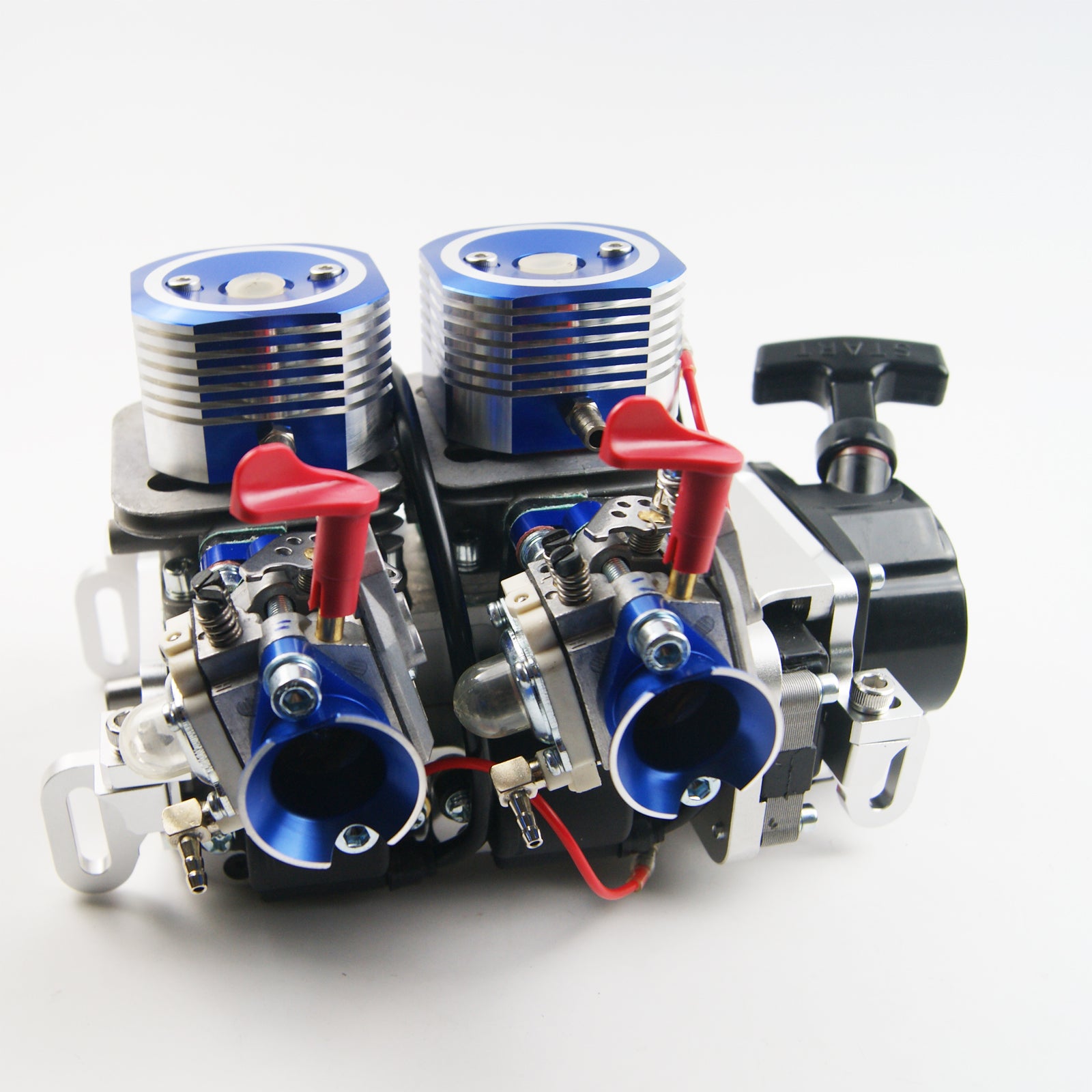 CN ) QJ 58cc Twin-cylinder Gas Engine for Rc Boat Toy Parts