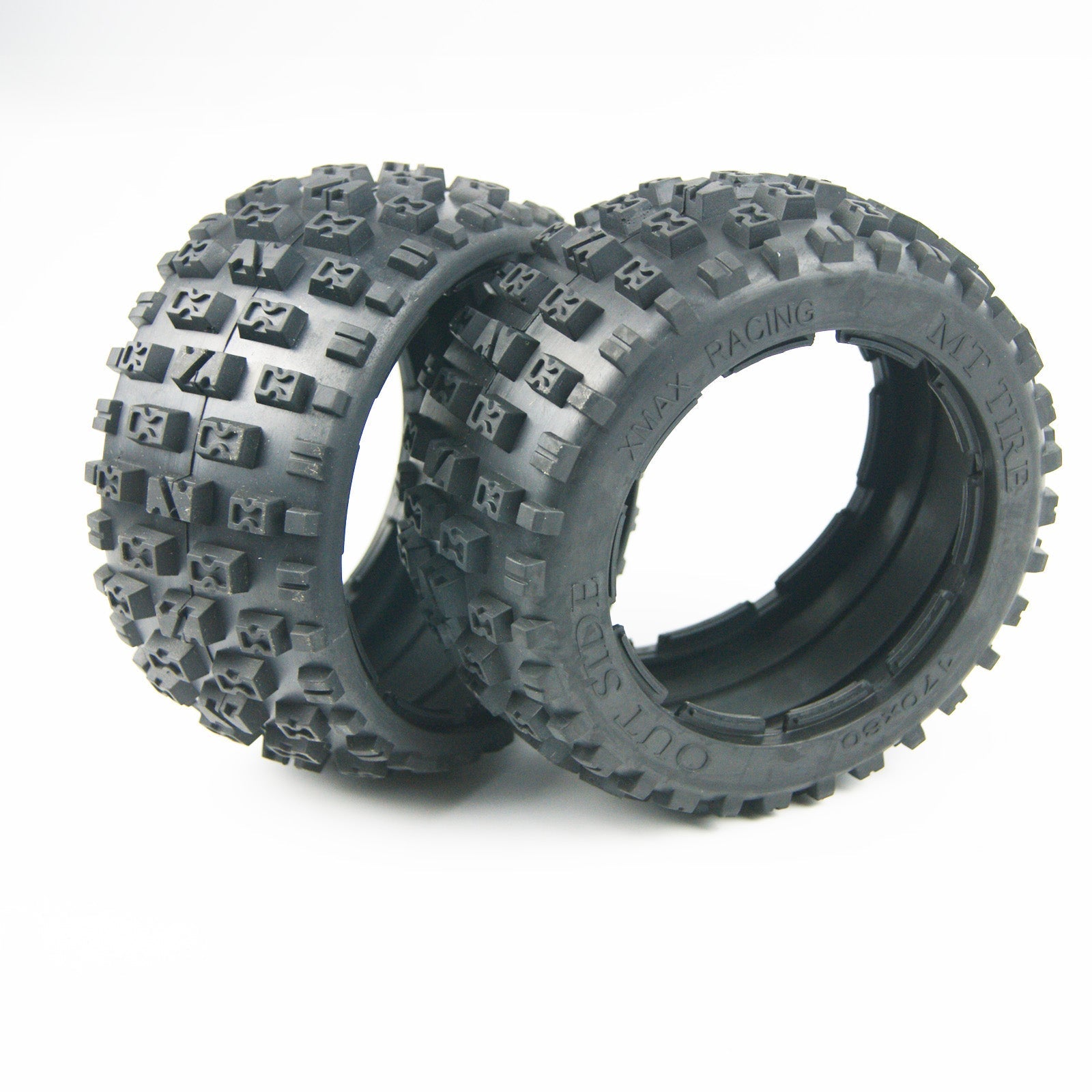 ( CN,US ) Knobby Rear Off Road Tire Kit for HPI Baja 5B SS Rovan KM Baja
