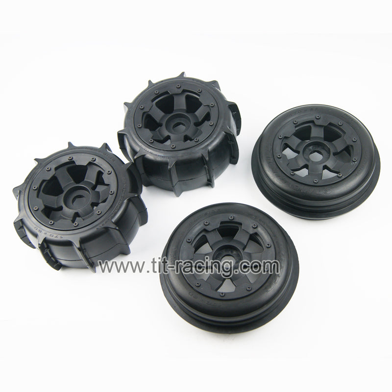 ( CN,US ) Sand tire wheel kit for hpi rovan km baja 5b ss