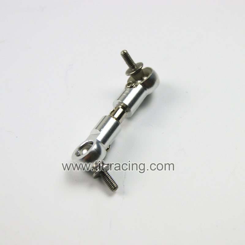 ( CN,US ) Silver alloy pull rod fit 1/5 RC hpi rovan km baja 5B 5T 5SC