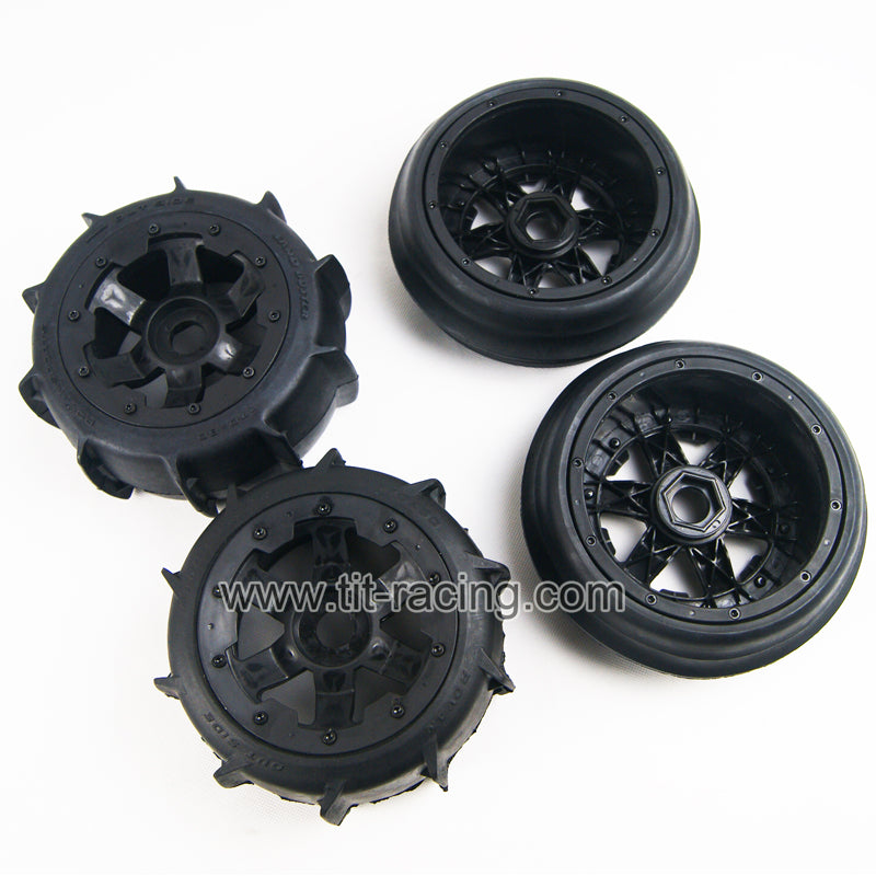 ( CN,US ) Sand tire wheel kit for hpi rovan km baja 5b ss