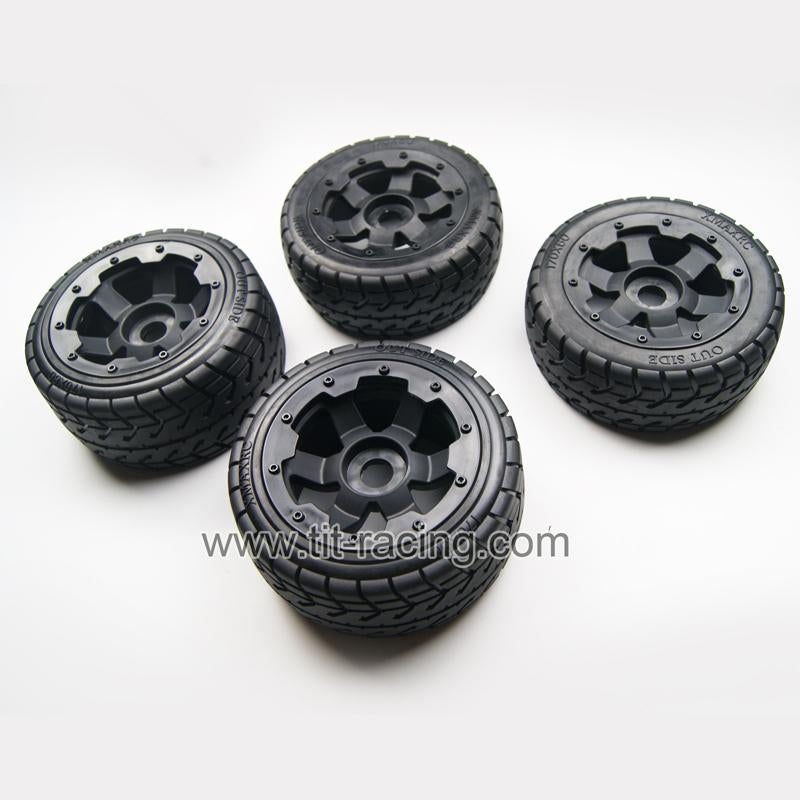 ( CN, US ) Front rear on road wheel tire kit fit hpi rovan km baja 5b ss