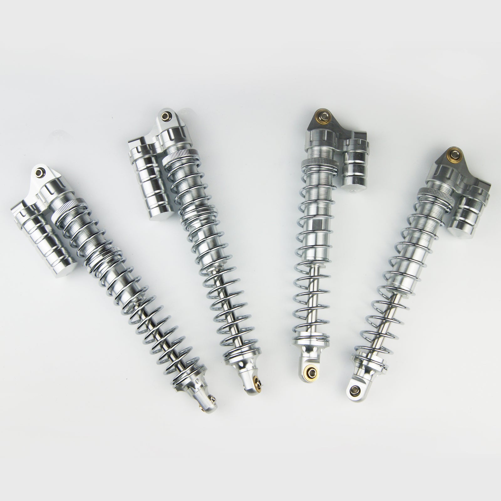 ( CN,US ) Silver Alloy front rear PIGGYBACK shock fits HPI Baja 5b 5T KingMotor 8mm shaft