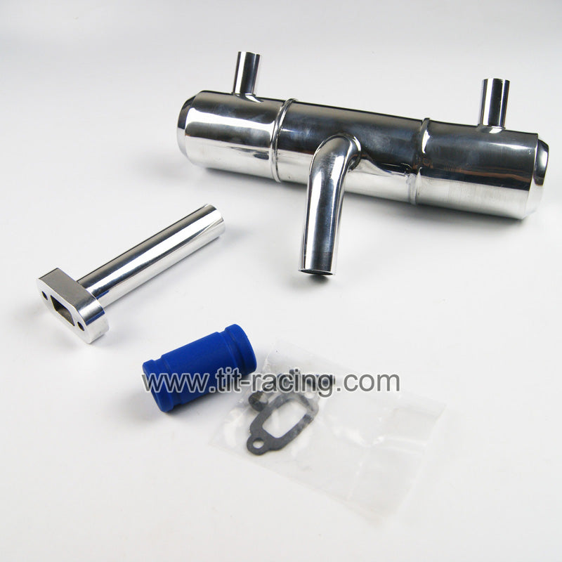 ( CN,US ) Dual stinger twin tuned exhaust pipe fit HPI KM ROVAN baja 5B 5T 5SC
