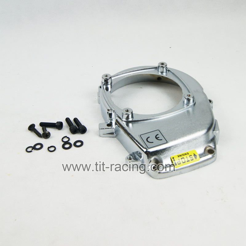( CN ) Chrome alloy flywheel fan cover for hpi rovan baja 5b 5t 5sc zenoah engine