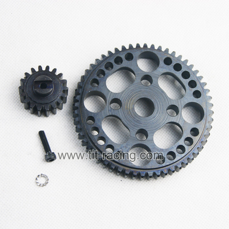 ( CN,US ) Steel 56T spur gear and 18T pinion for hpi rovan km baja 5b 5t 5sc