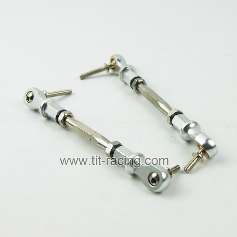 ( CN, US ) Alloy steering turnbuckle tie rod shaft for HPI KMRovan Baja 5B 5T
