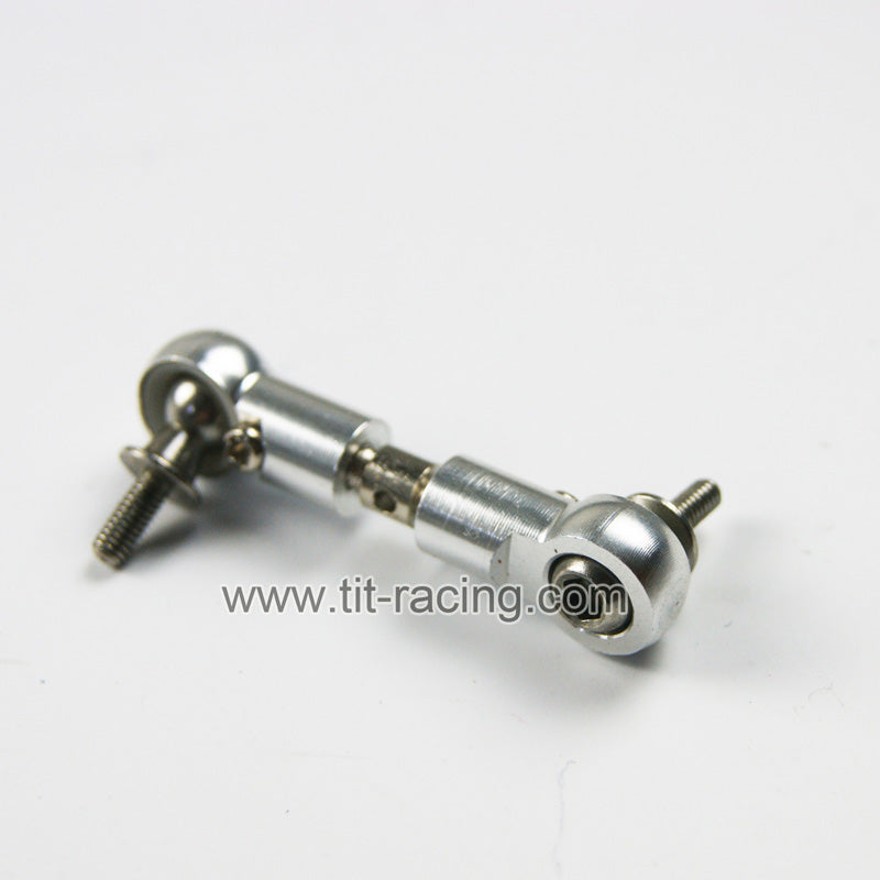 ( CN,US ) Silver alloy pull rod fit 1/5 RC hpi rovan km baja 5B 5T 5SC