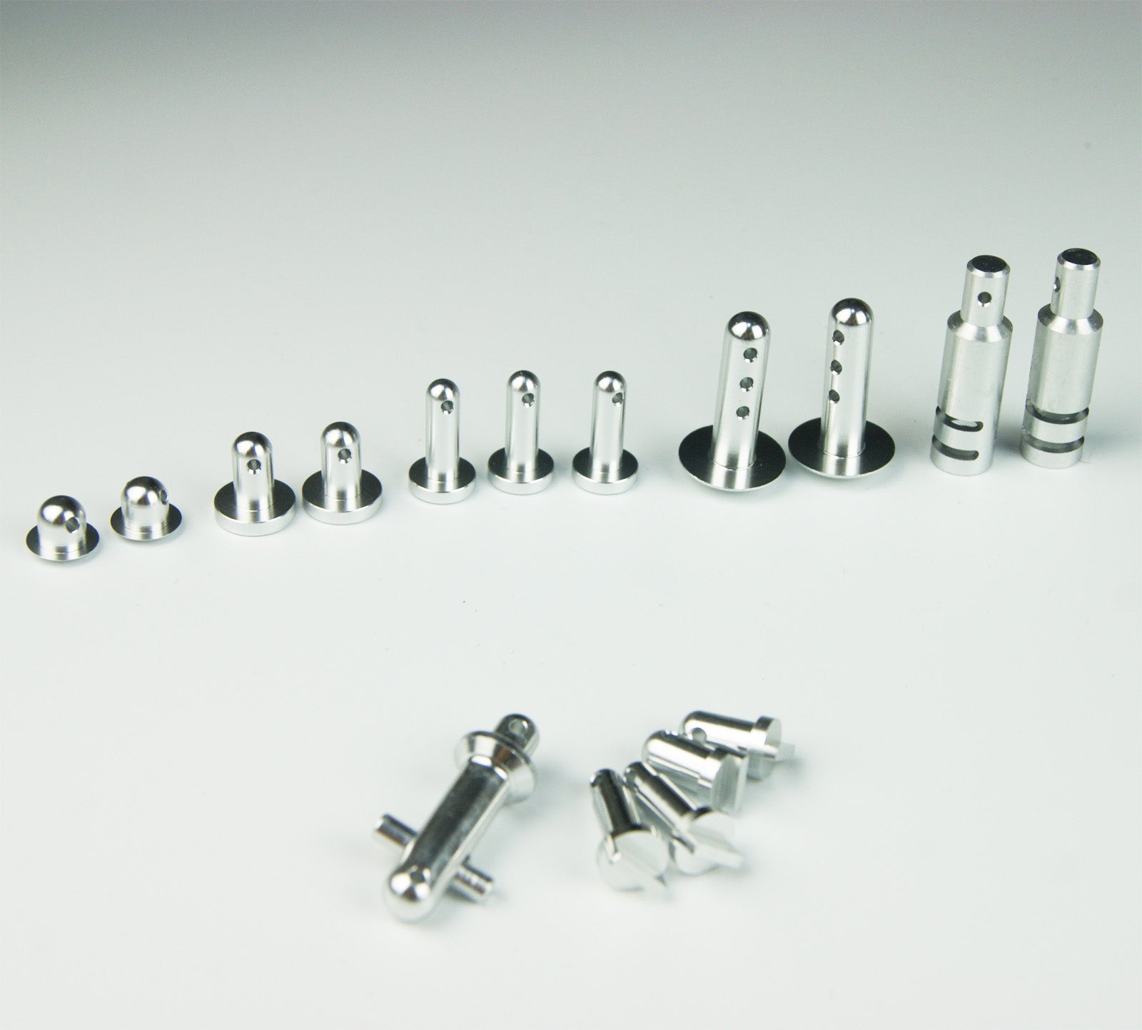 ( CN,US ) Siver Body pin radio box gear cover wing pins for HPI Rovan Kingmotor baja 5b 5t