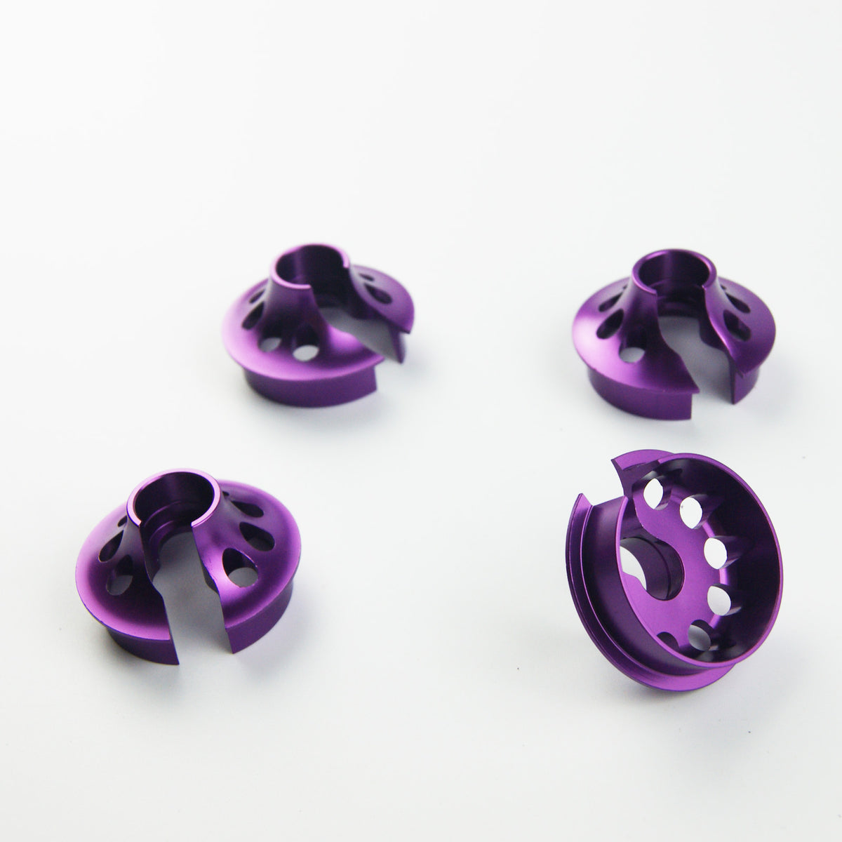 Purple Aluminium lower shock spring retainer for losi 5IVE-T rovan LT KM X2