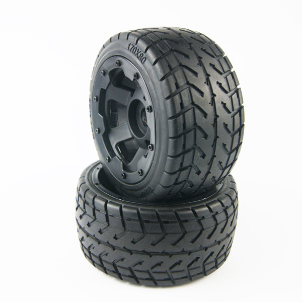 ( CN, US ) Front rear on road wheel tire kit fit hpi rovan km baja 5b ss